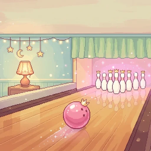 Cozy bowling alley