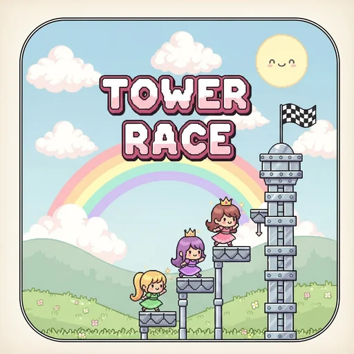 Tower Race — princesses racing up a tall tower